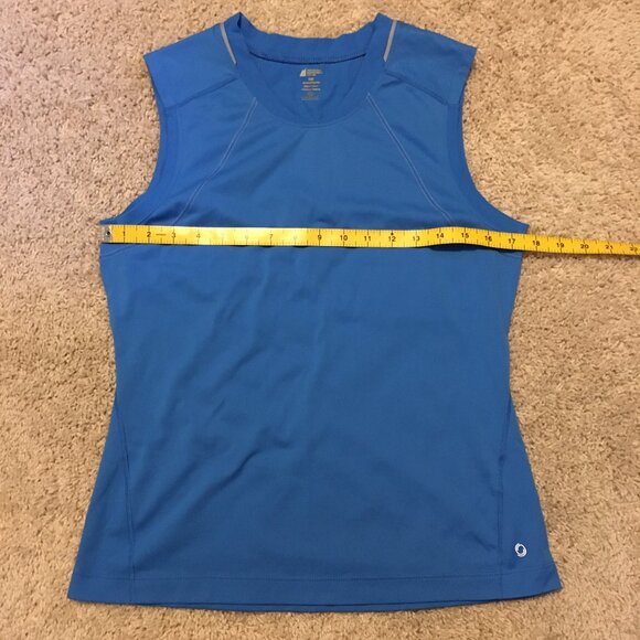 MEC Sky Blue Sporty Muscle Shirt With Reflectors - Picture 13 of 16